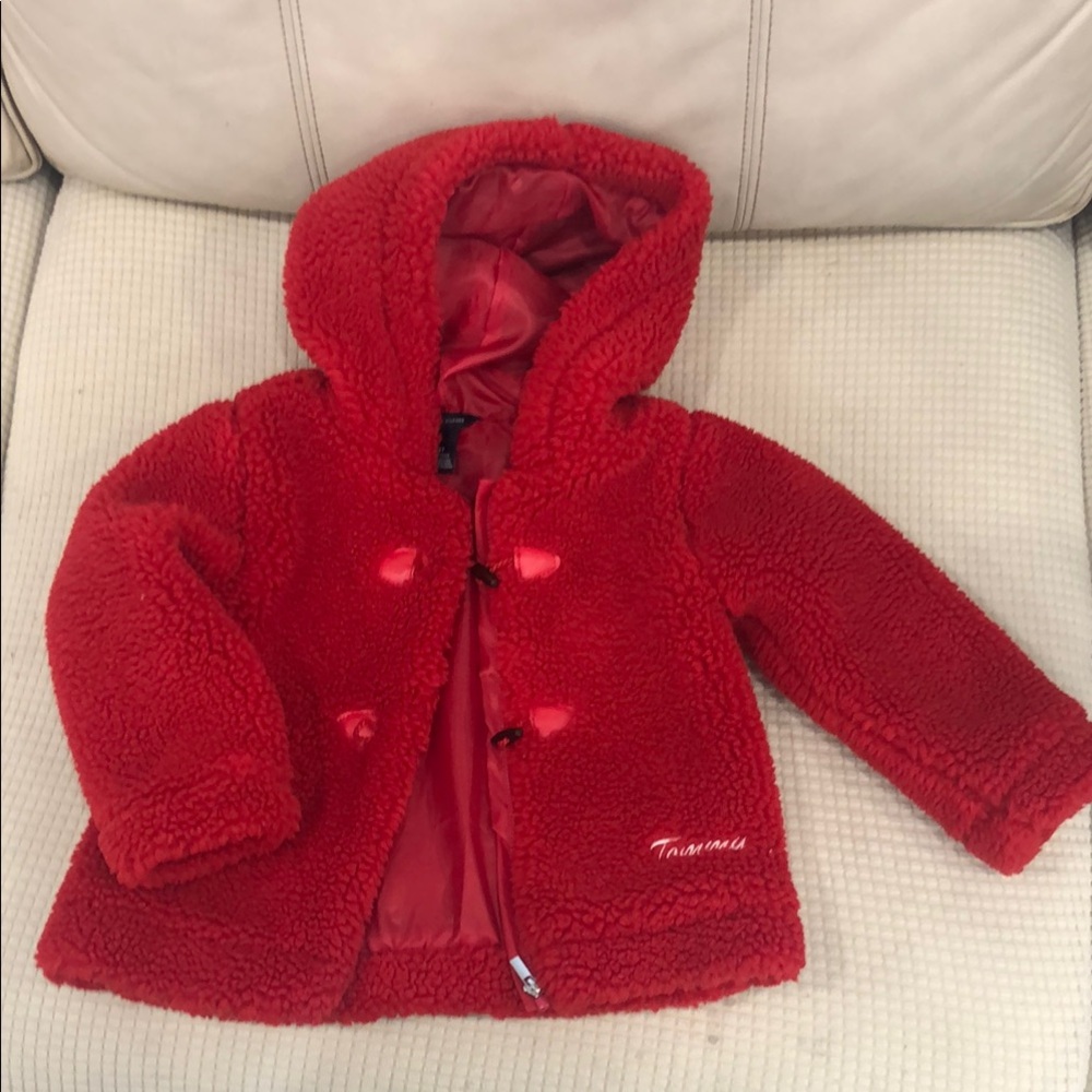 Tommy Hilfiger Red Puffer Jacket with Cozy Hood
